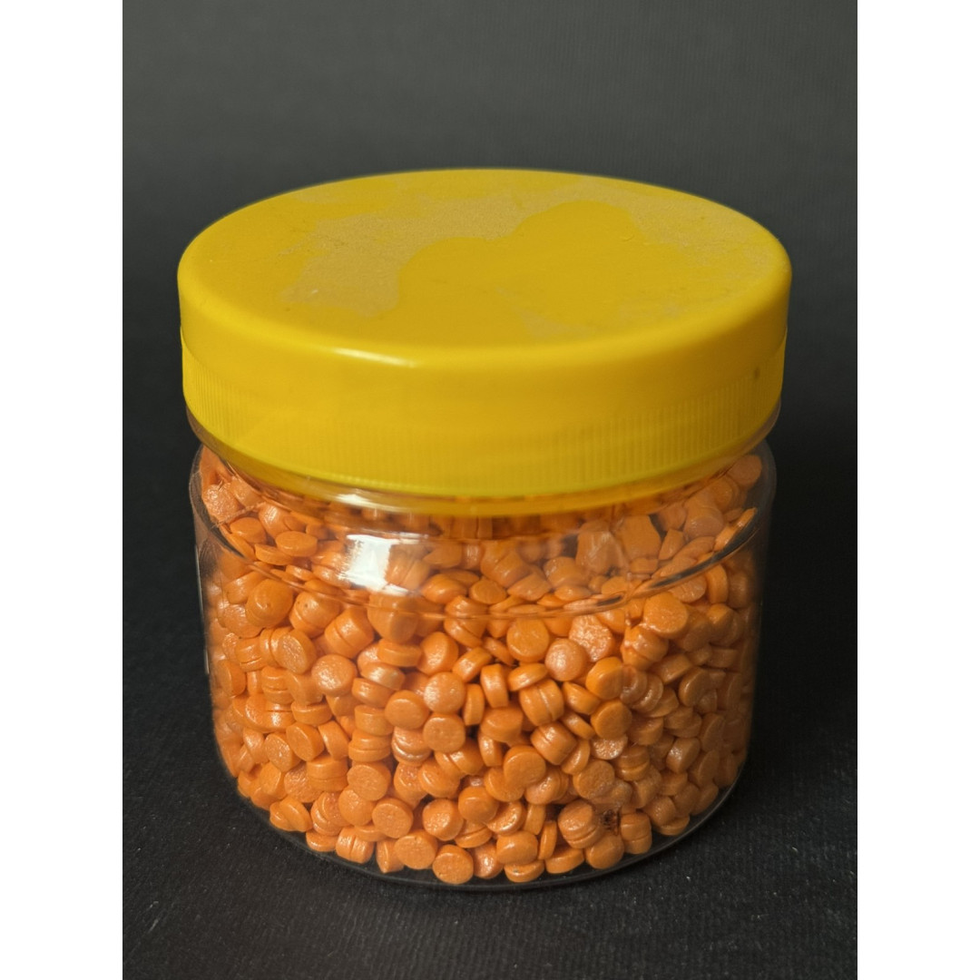 посипка конфеті оранжева 100  грам