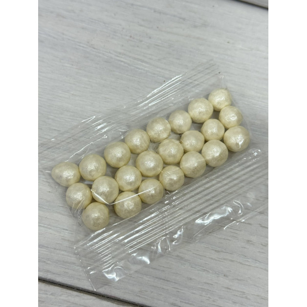 посипка перлини білі 1см 20 грам