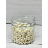 посипка перлини білі 2-10 мм 100 грам