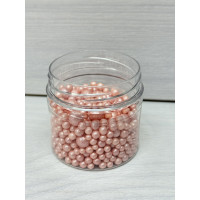 посипка перлини рожеві 2-10 мм 100 грам