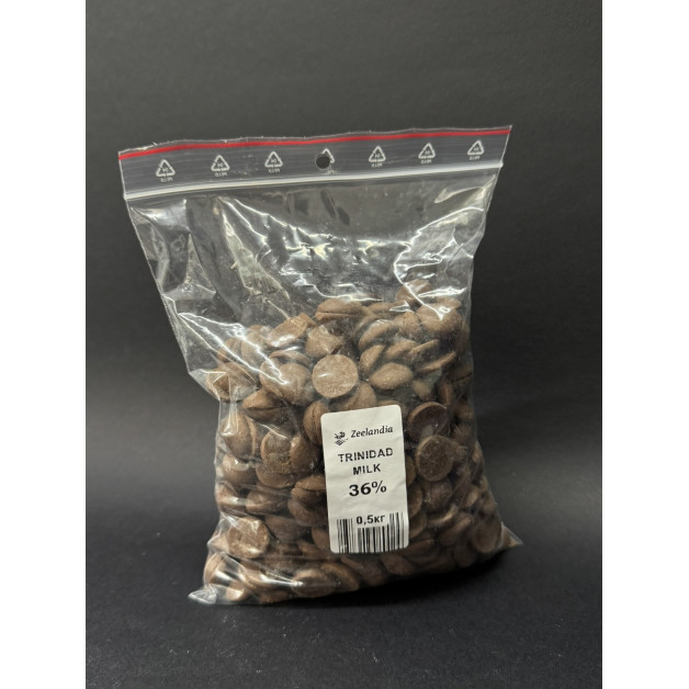 шоколад Zeelandia Тринідад Мілк 36% (0,5 кг)