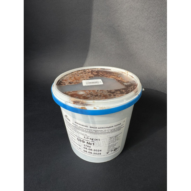шоколад чорний для фонтану 1 кг відро