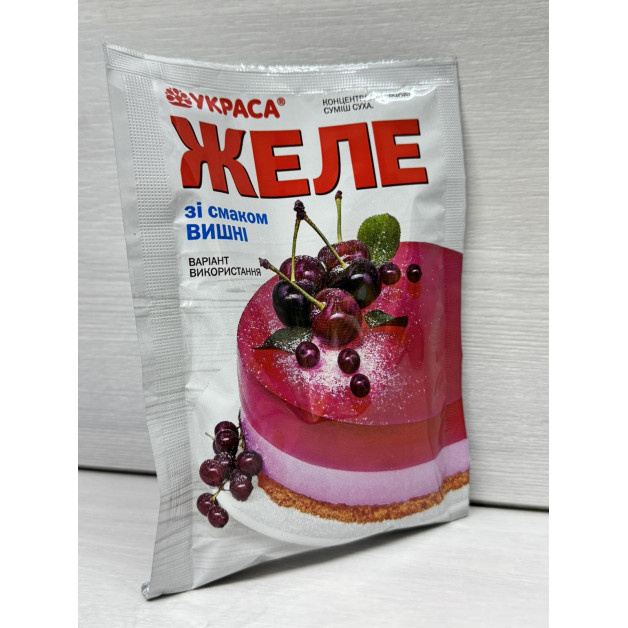 желе вишня украса