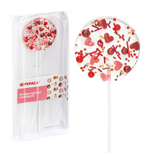 Льодяник на паличці з посипкаю d50