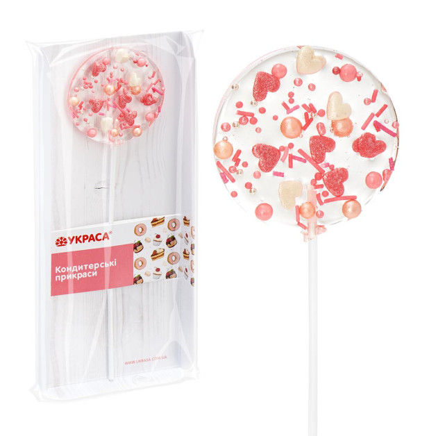 Льодяник на паличці з посипкаю d50