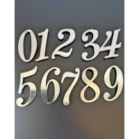 Топер пластик "3" боковий (срібло)