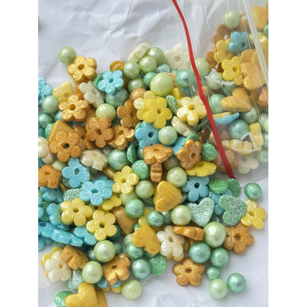 Посипка цукрова " Перламутровий мікс з кульками"№ 26 50 г