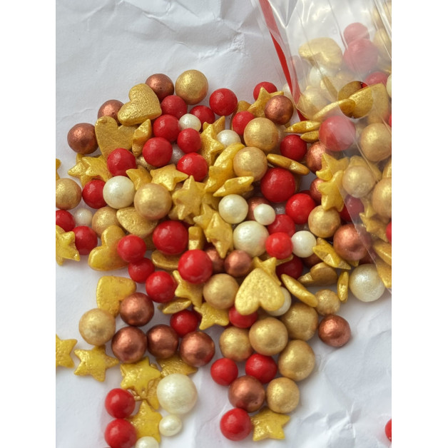 Посипка цукрова "Перламутровий мікс з кульками"№ 25 50 г