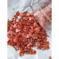 посипка перламуировий мікс з серцями №4 15 грам