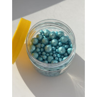 посипка перлини блакитні 2-10 мм 100 грам