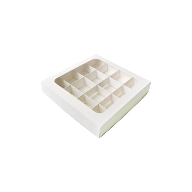 Коробка 16 цукерок 5 шт (185*185*35)