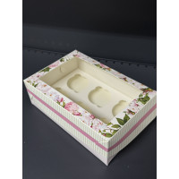 Коробка на 6 кексів ( весна )