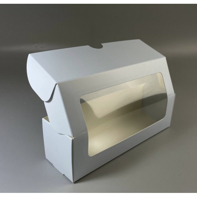 Коробка для макаронс Блакитна 200*60*60