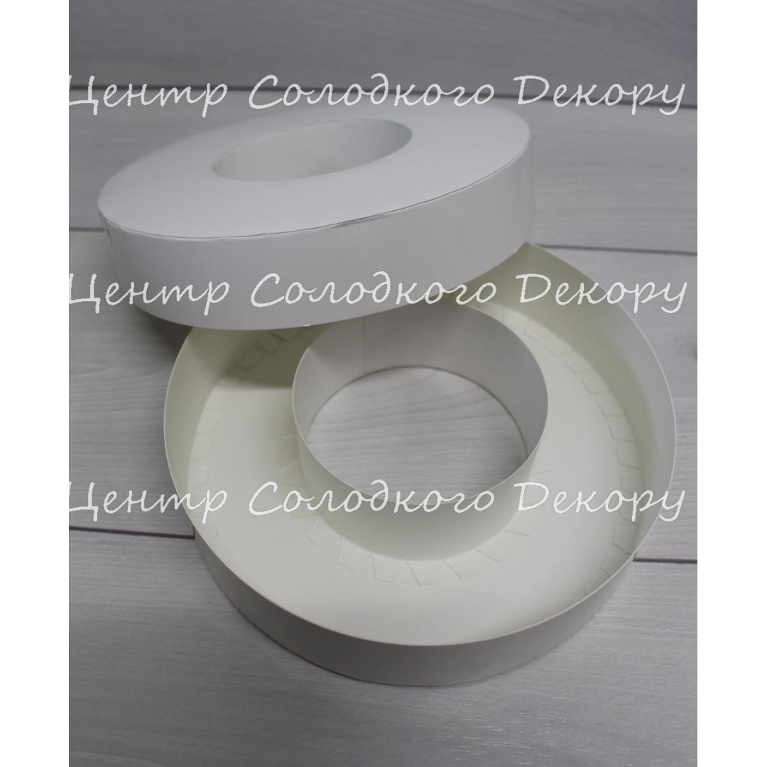 Коробка для макаронс на 15 шт кругла