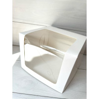 Коробка торт 250*250*200 з вікном -- книжка