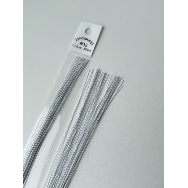 Дріт Флористичний білий "Hamilworth" № 32