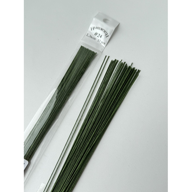 Дріт Флористичний зелений "Hamilworth" № 24