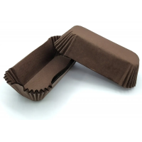 Капсули для еклерів 50 шт 10 см коричневі