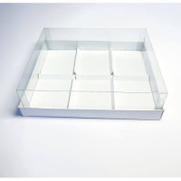 Коробка акваріум для мусових тістечок на 6 шт 24,5*19,5*7 см