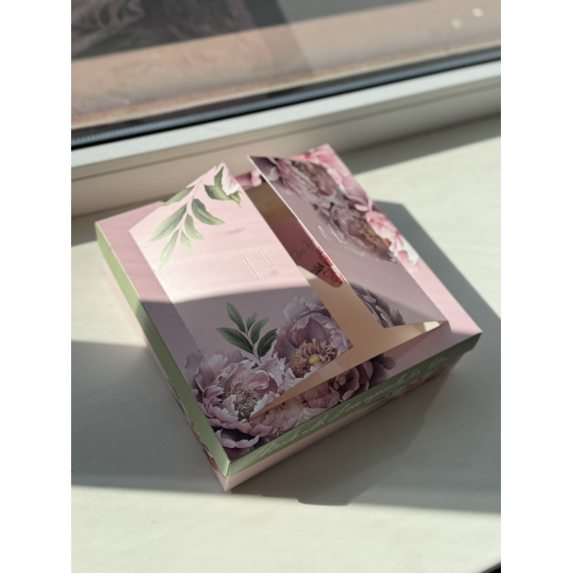 Коробка з дверцятами (21*21*6 мм) "Made with love....."