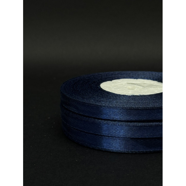 Лента атлас 0,6 см чорнильний (38) 30 м