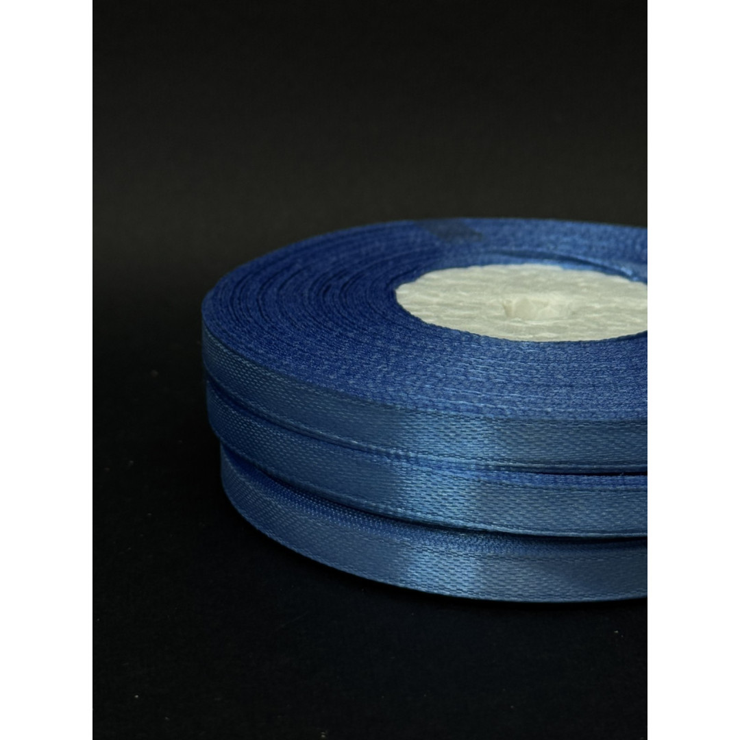 Лента атлас 0,6 см середньо-синій (36) 30 м