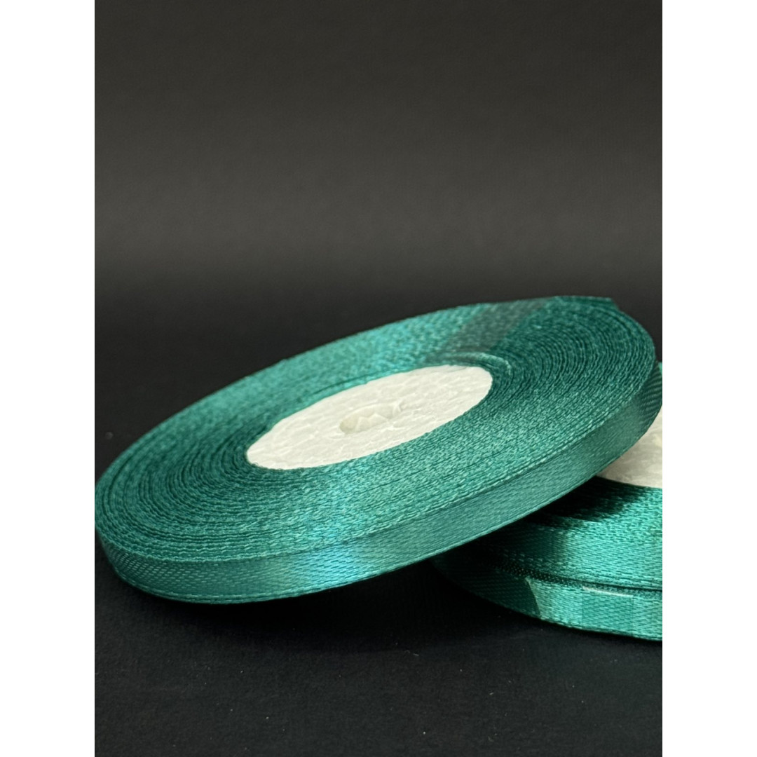 Лента атлас 0,6 см темно-м"ятний (96) 30 м