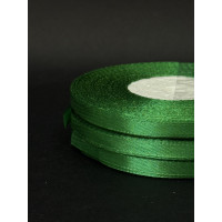 Лента атлас 0,6 см зелена (19) 30 м