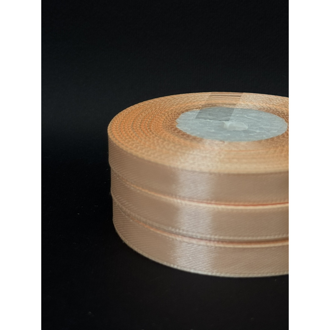 Лента атлас 0,9 см персиковий (07) 30 м