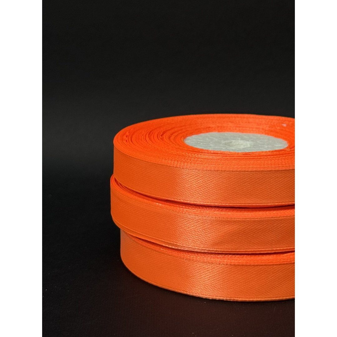 Лента атлас 0,9 см помаранчева (151) 30 м