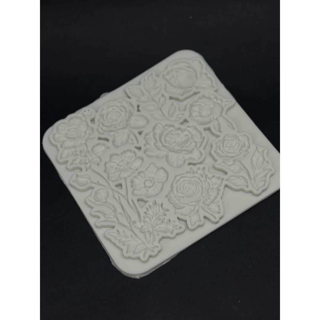 Молд квітковий №1 18*18 см