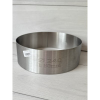 Форма кільце 1 мм h6см d24см