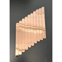 Палички для морозива 114мм 10 шт акрил рожевий