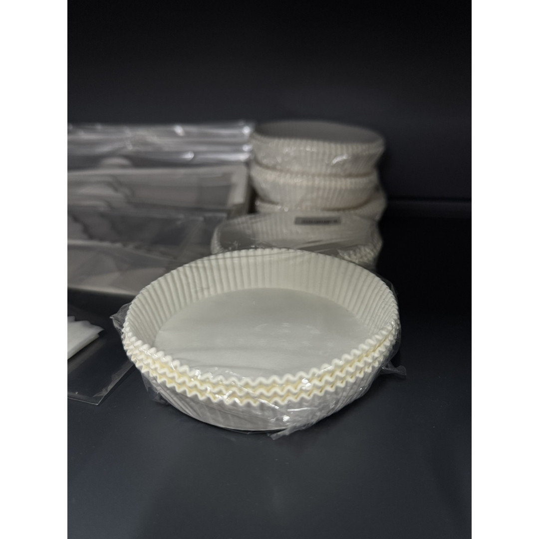 капсули паперові на кекси 9*2см білі 50 шт