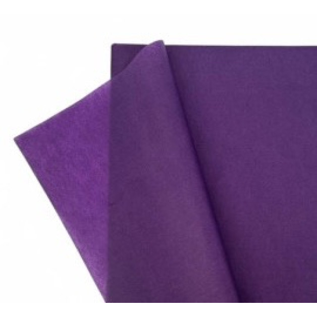 Папір пакувальний тішью  Баклажановий  ( 50*70 см)-10 листів