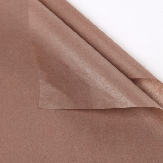 Папір пакувальний тішью  Коричневий   ( 50*70 см)-10 листів