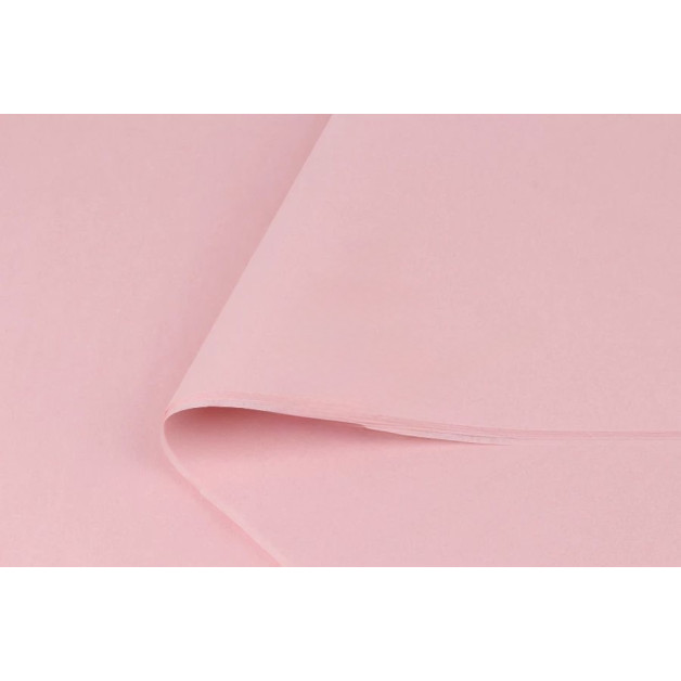 Папір пакувальний тішью  Ніжно рожевий  ( 50*70 см)-10 листів