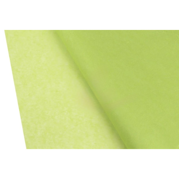 Папір пакувальний тішью  Салатовий   ( 50*70 см)-10 листів