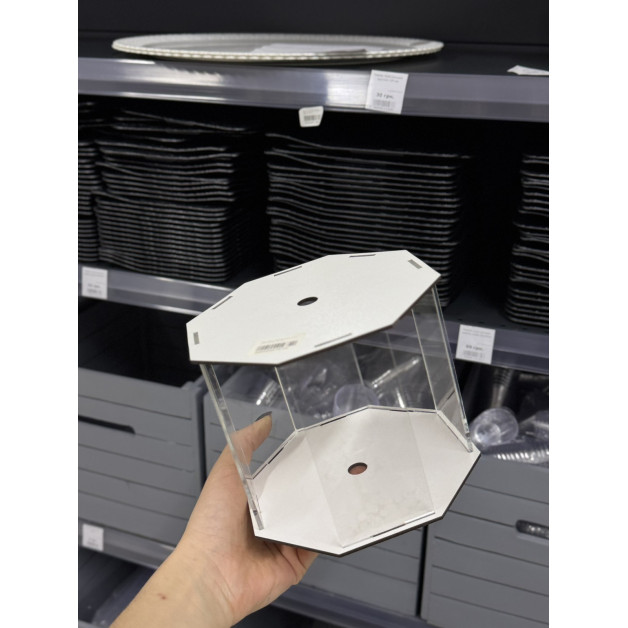 Підставка прозора+двп 8-ми гранна діам 15 см.