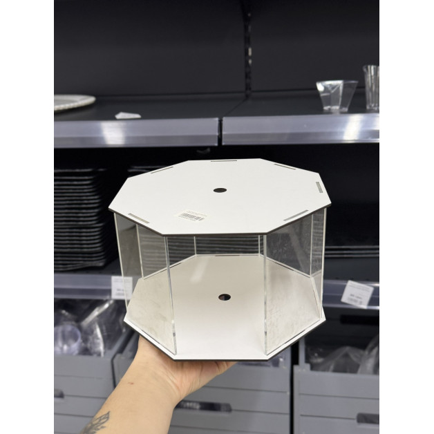 Підставка прозора+двп 8-ми гранна діам 20см.