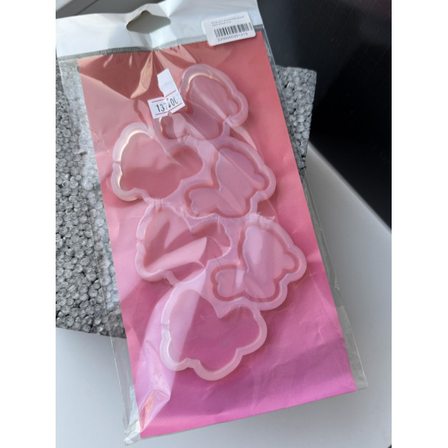 Молд для льодяників кролик брязкалеця 3 шт