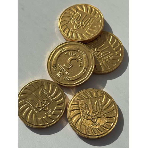 Шоколадні монети 5 шт