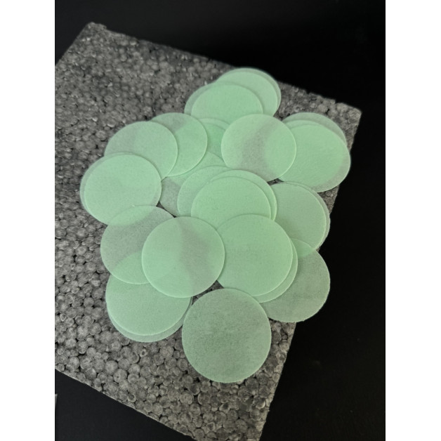 Набір "Вафельні кружечки" 3,8 см 30шт зелені