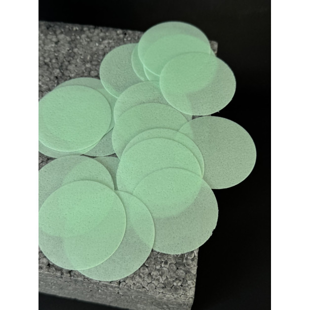 Набір "Вафельні кружечки" 5 см 20шт зелені