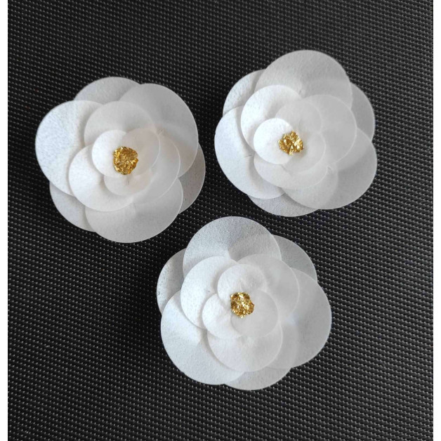 Набір "Вафельні квіти сусальна серединка" 3 шт