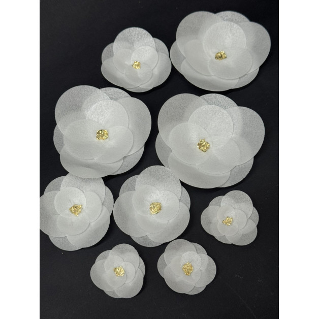 Набір "Вафельні квіти сусальна серединка" 9 шт