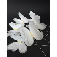 Набір "Вафельні метелики" NEW дизайн 7 шт дротик ( Золото/срібло уточняйте)