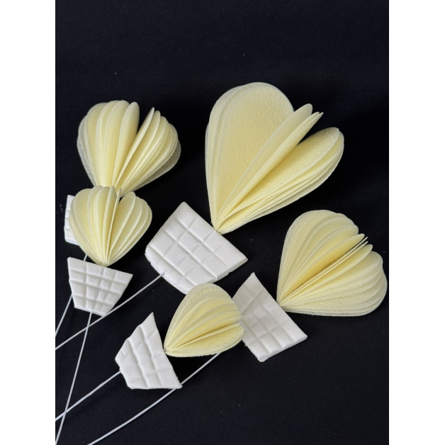 Набір "Вафельні повітряні кулі" 5 шт жовті