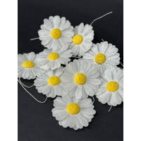 Набір "Вафельні ромашки на дротику 9 шт"