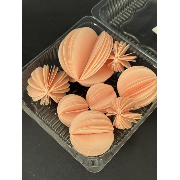 Набір "Вафельні сфери" персикові